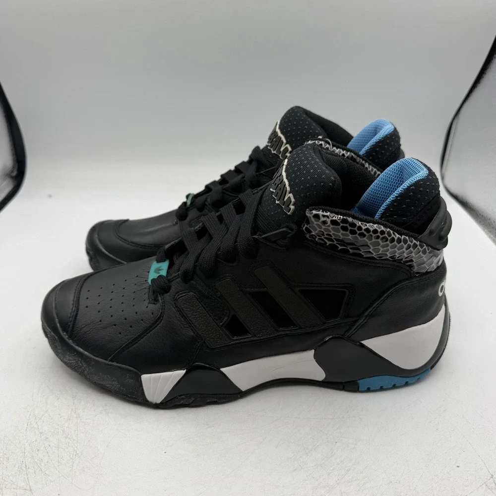 Adidas Streetball Basketball Shoes Mens Sz 9.5 Black Sneakers D67890